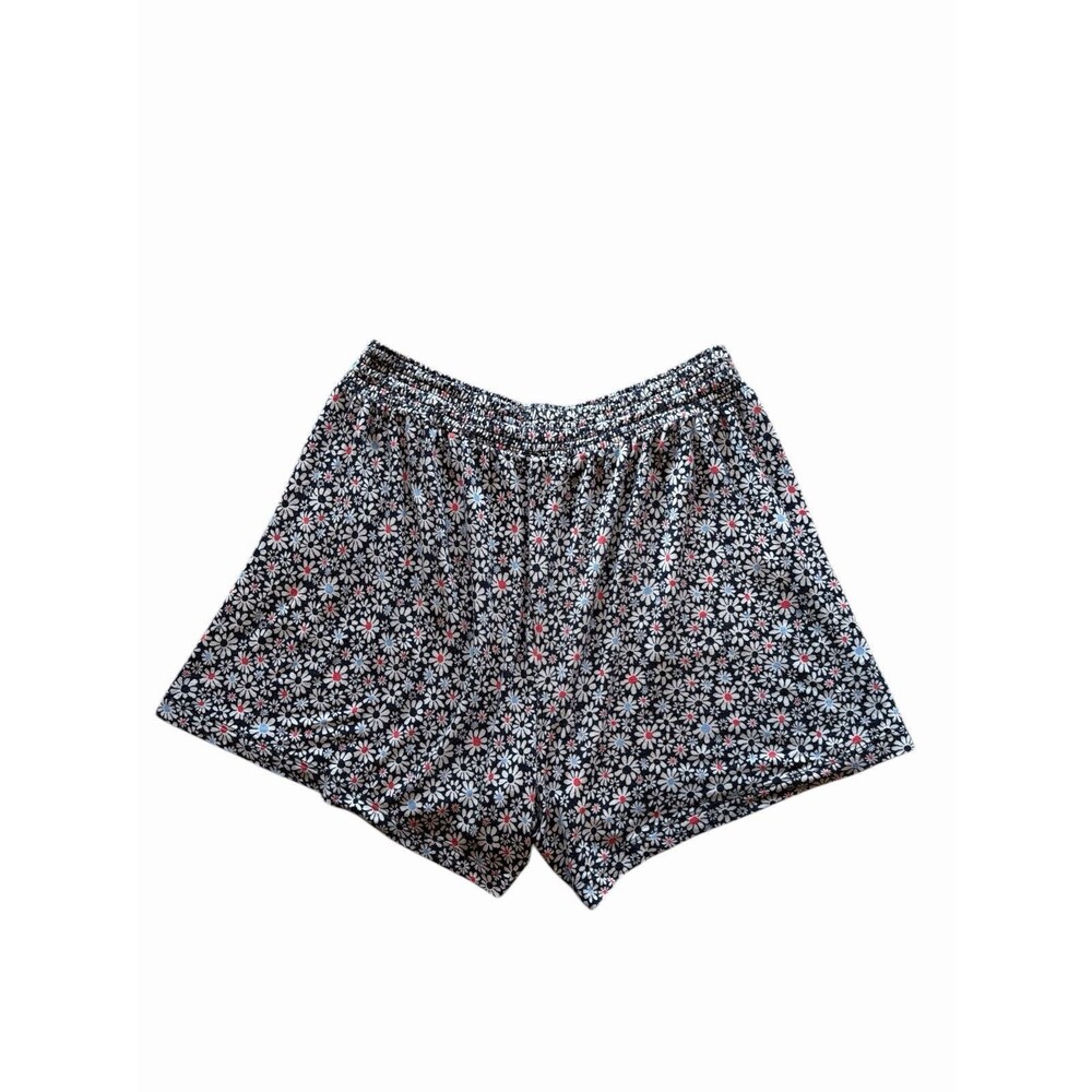 Jane and Bleecker J&B Women's M Soft Lightweight Lounge Sleep Shorts Blue Floral